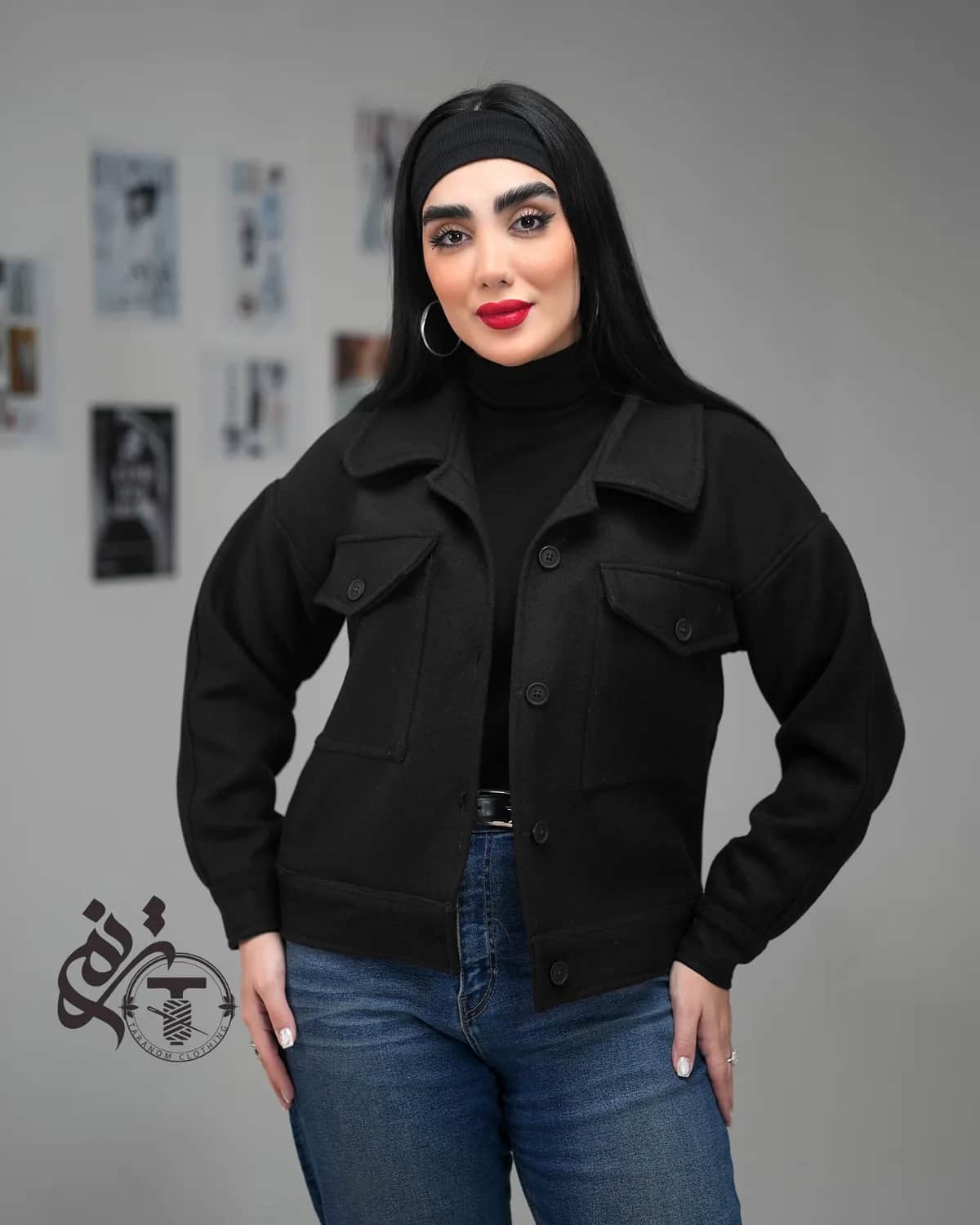 کت فوتر مدل دالیا — رنگ مشکی — فوتر کوبیده