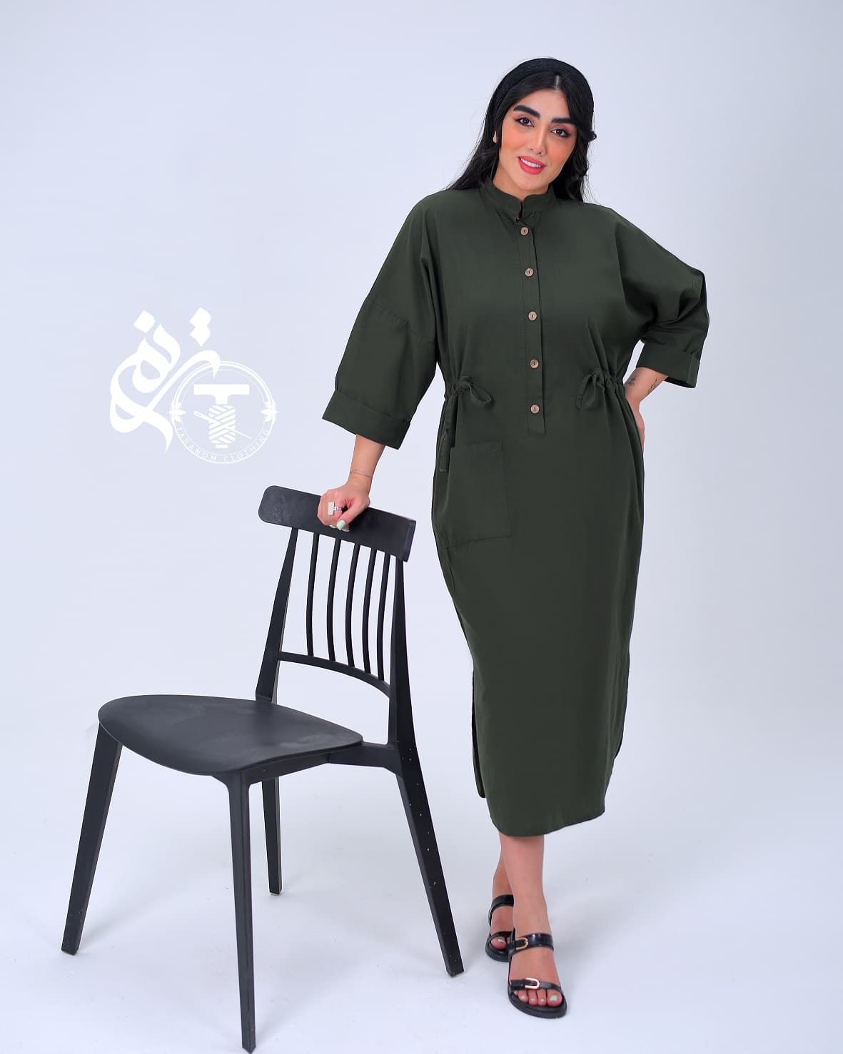کفتان لینن مدل آفاق جزئیات دوخت