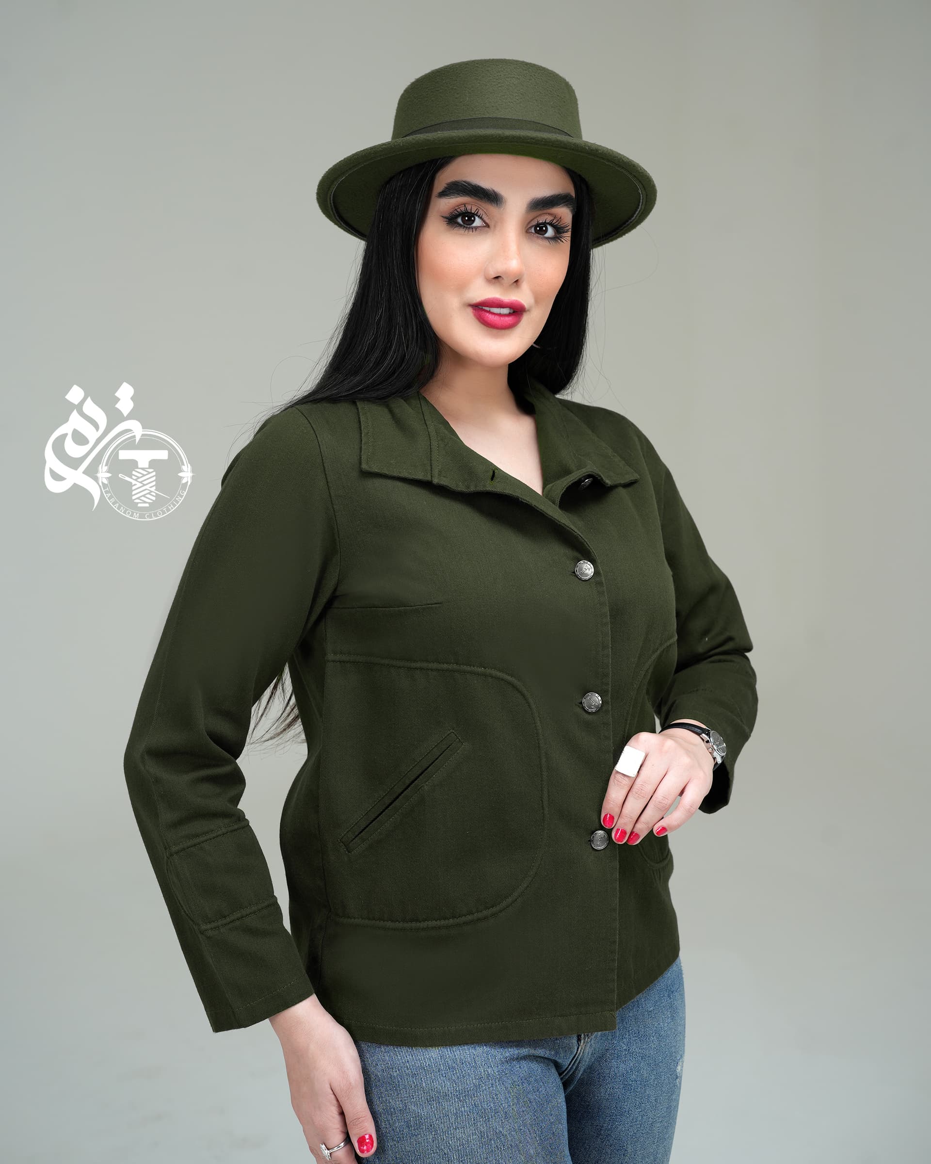 کت کتان کجراه مدل آلیس